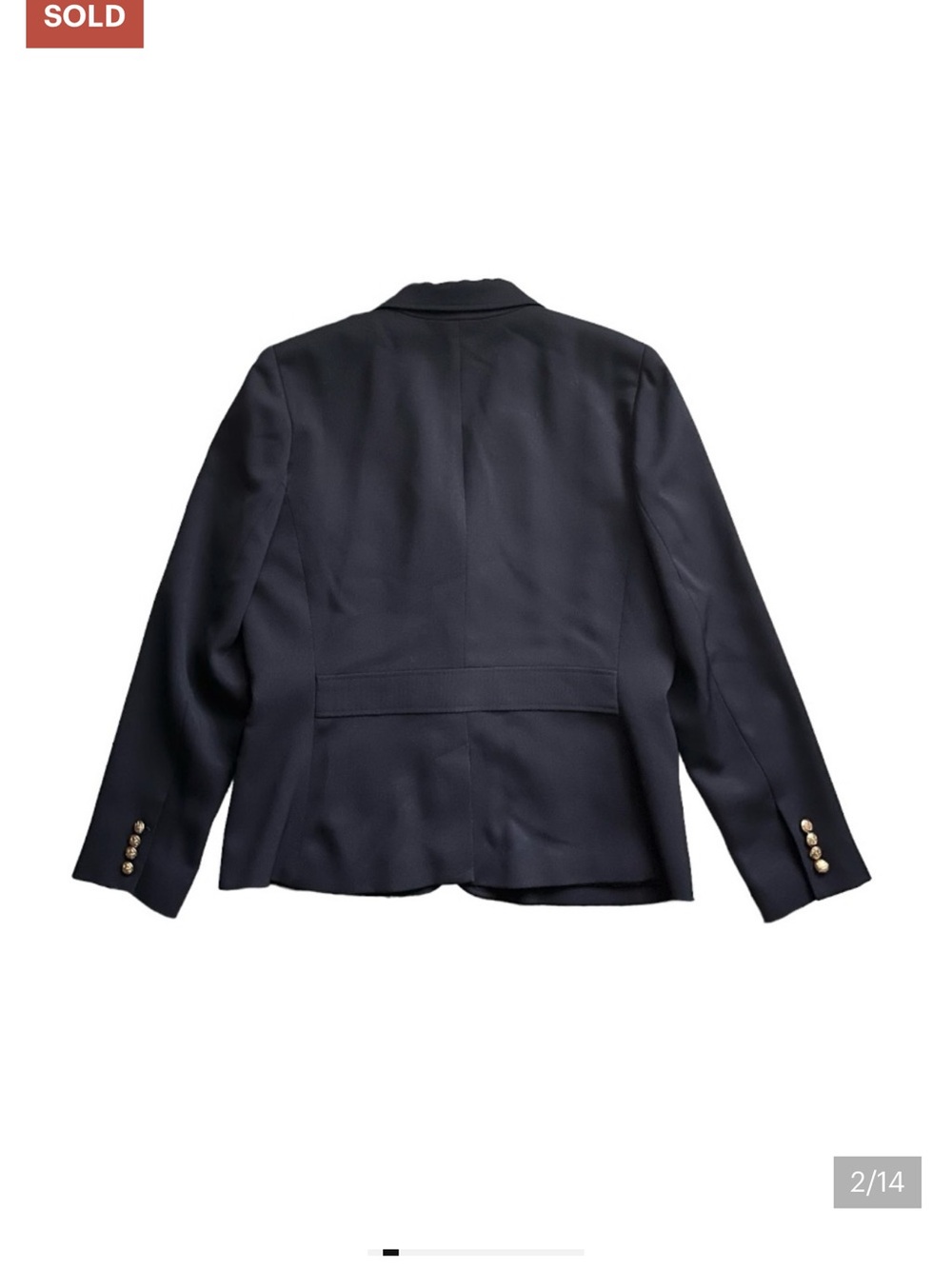Lauren Ralph Lauren Navy Blazer with Embroidered Gold Crest🖲️ - Picture 4 of 4
